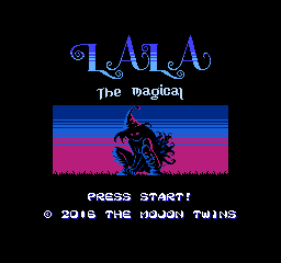 Lala The Magical (Homebrew) — Title screen